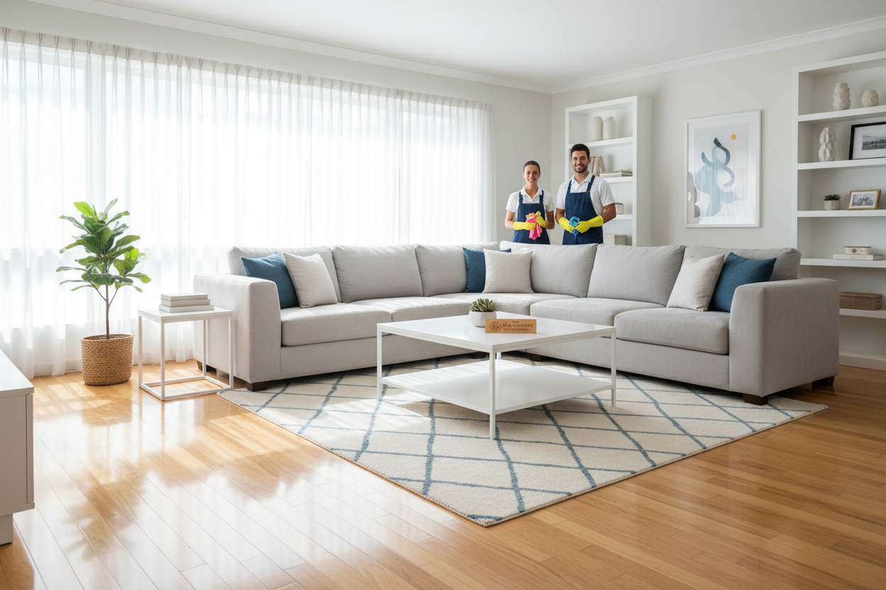 Salon propre et lumineux